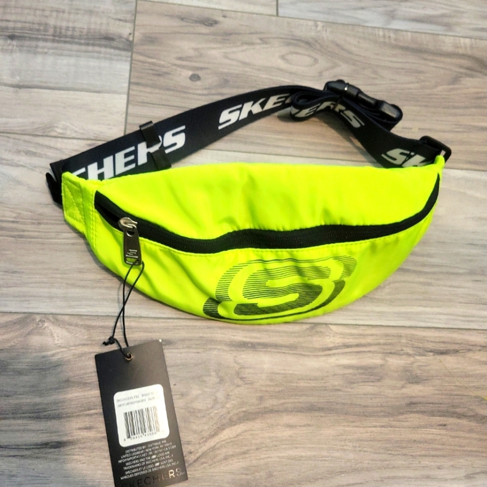 NWOT Skechers Fanny Pack Waist Bag Pouch Belt Neon Green